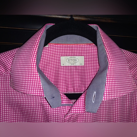 Eton slim fit dress shirt size 15.5 - Picture 3 of 8